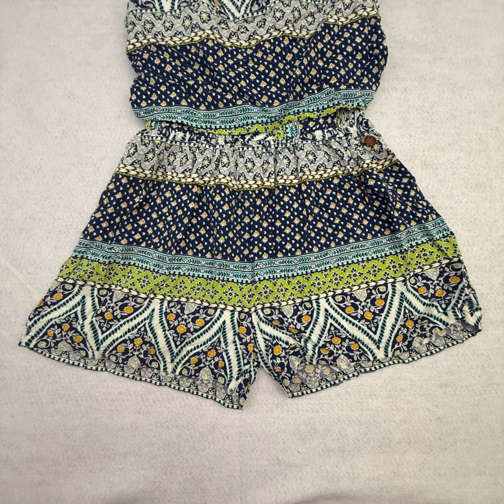 Matilda Jane Romper Girls 10 Blue Floral Boho Sleeveless Rayon Summer - Picture 4 of 15